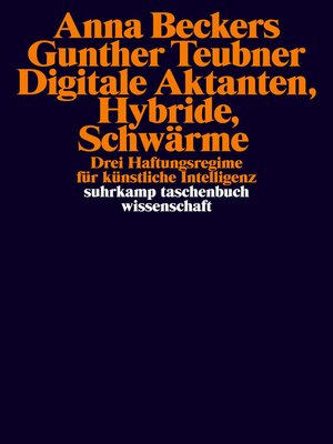 cover image of Digitale Aktanten, Hybride, Schwärme